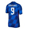 Original Fußballtrikot Kroatien Kramaric 9 Auswärtstrikot EURO 2024 Für Herren